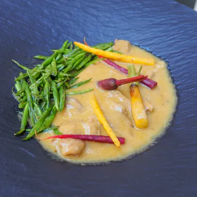 Conejo en escabeche en Tres por Cuatro