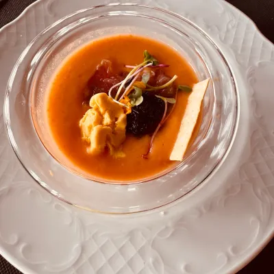 Salmorejo en Restaurante La Bola de Jorge Bosch