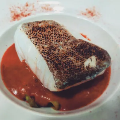 Bacalao a la vizcaína en Restaurante El Vasco de Vegueta