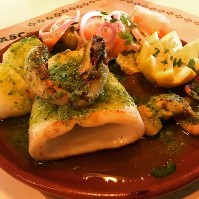 Calamares fritos en Restaurante El Vasco de Vegueta