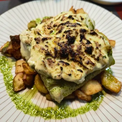 Bacalao gratinado en Bar Imperial