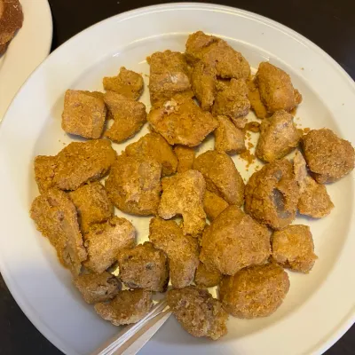 Chicharrones con gofio en Bar Ca' Manolo