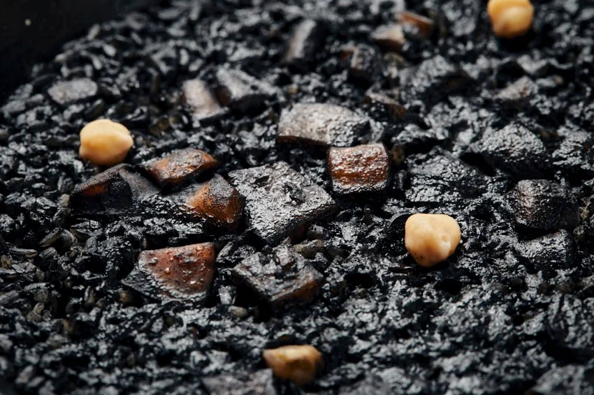 Arroz negro en El Faro de Cádiz