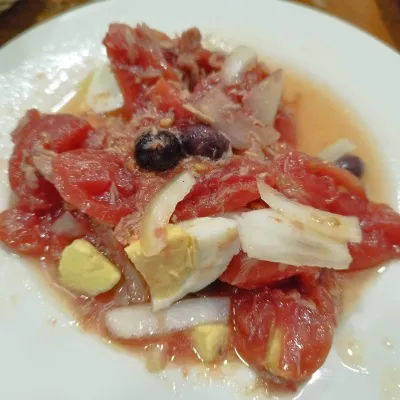 Ensalada murciana en Bar Los Zagales