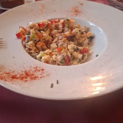 Salpicón de pescado en Taberna Gallega O'Candil Pulpería