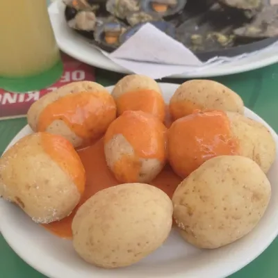 Papas arrugadas en Bar Careta