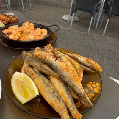 Sardinas fritas en Bar Careta